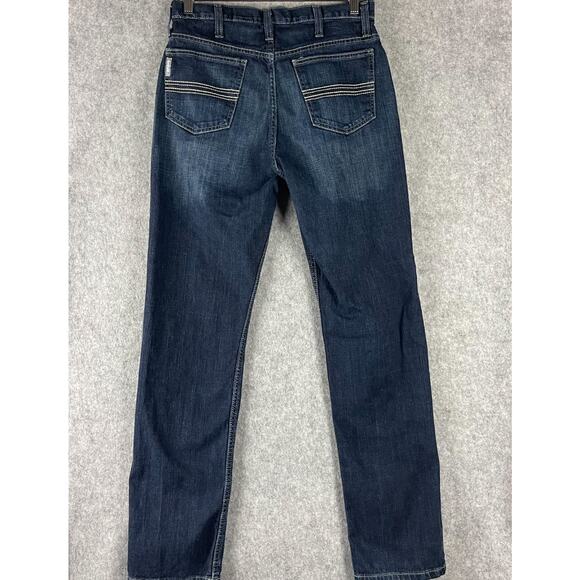 Cinch Silver Label Jean Mens 30x33 Dark Stone Slim Straight Performance Cowboy - Picture 7 of 15
